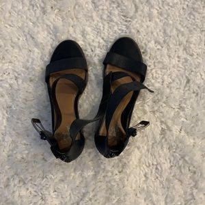 Crown vintage black heeled sandals